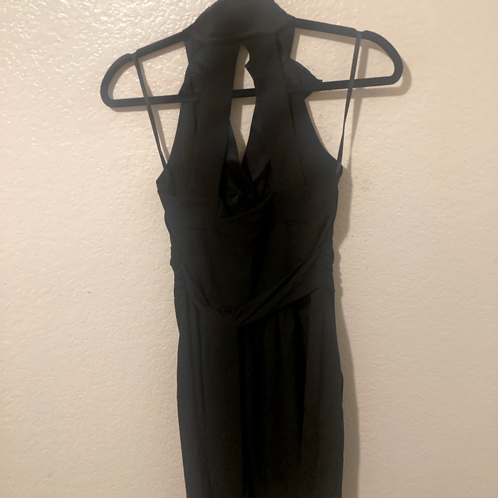 BCBGeneration Elegant Black Halter Mini Dress